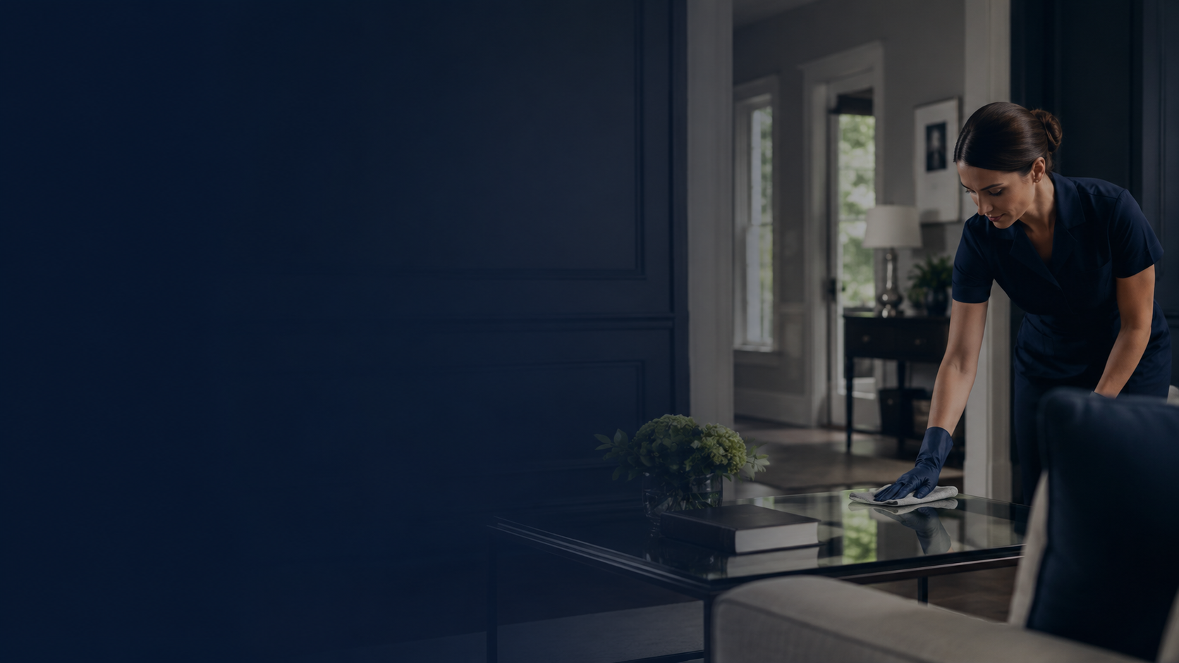 Professional recurring cleaning in a well-maintained private residence