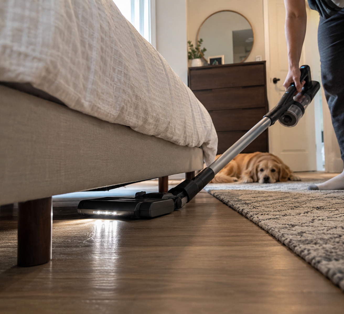 Reaching the hidden floor area