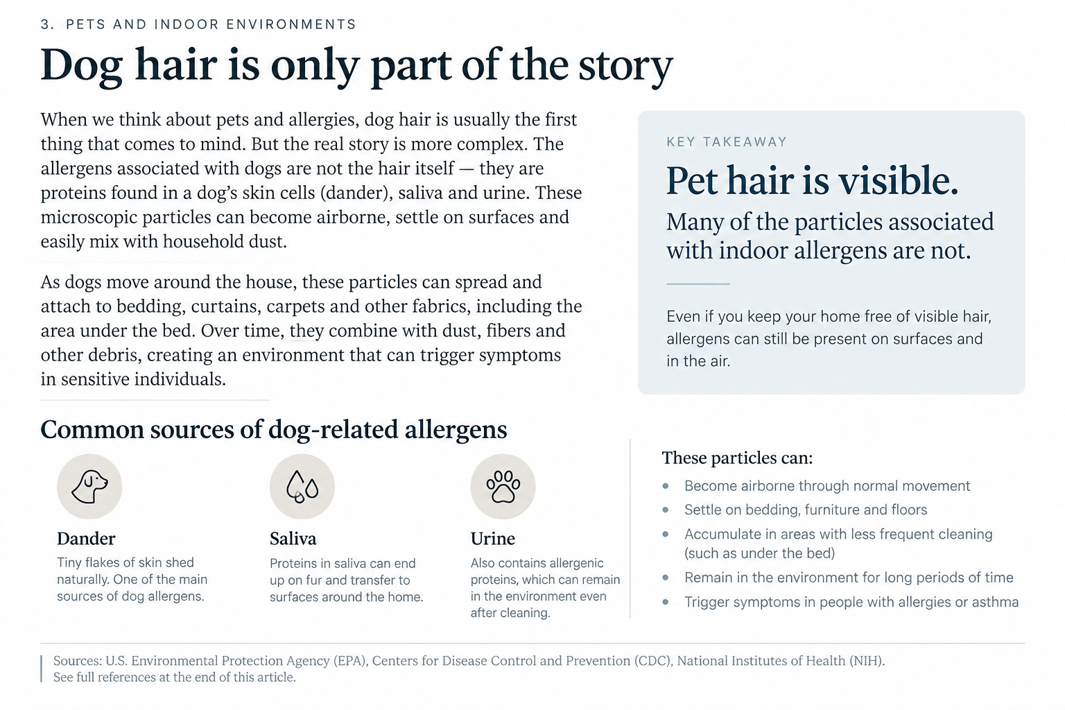 Dog hair is only part of the story